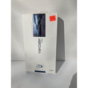 Pair VENOSAN 5000 Black Compression Stockings With Toes Med Long 23-26 CCL. II